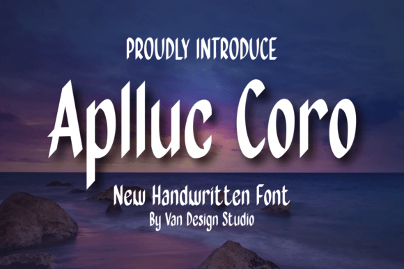 Aplluc Coro: The Handwritten Typeface for Modern Editorial Design