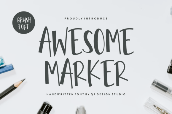 Awesome Marker: The Handwritten Typeface That Brings Your Crafts to Life