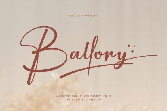 Ballory: The Signature Script Typeface That Elevates Campaign Visuals