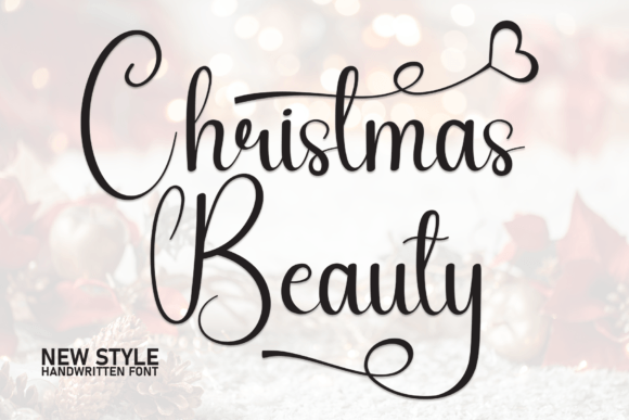Christmas Beauty: A Handwritten Typeface for Warm Editorial Design