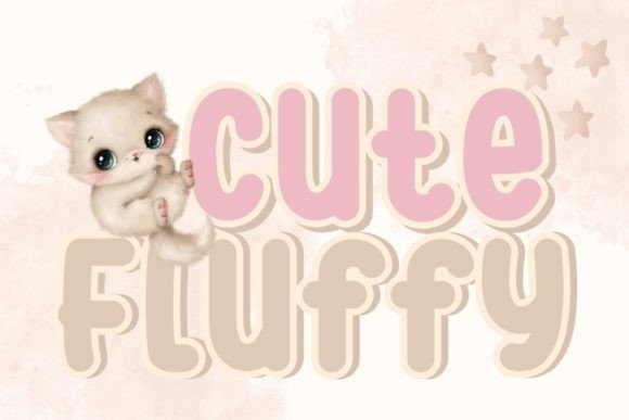 Cute Fluffy: A Whimsical Script Typeface for Handmade Creators