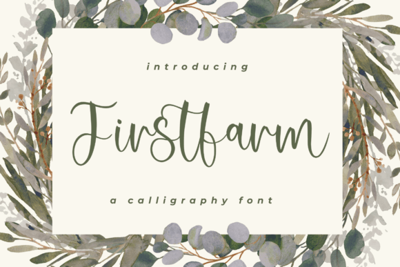 Firstfarm: The Handwritten Font for Authentic Small Business Branding
