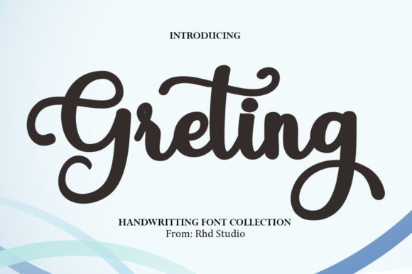 Greting: A Romantic Handwritten Typeface for Web Design