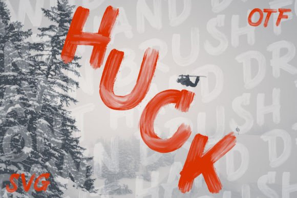 Huck: A High-Energy Hand-Brushed Typeface for Bold Branding