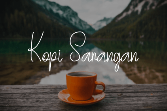 Kopi Sarangan: The Handwritten Typeface Elevating Digital Brand Stories