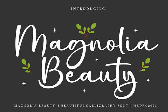 Magnolia Beauty Font: A Modern Calligraphy Typeface for Real Branding