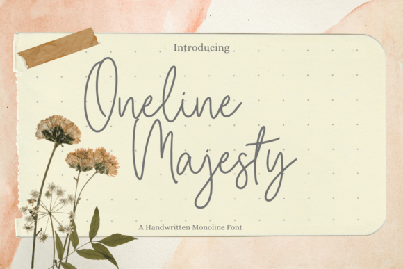 Oneline Majesty: The Elegant Script Font for Modern Web Design