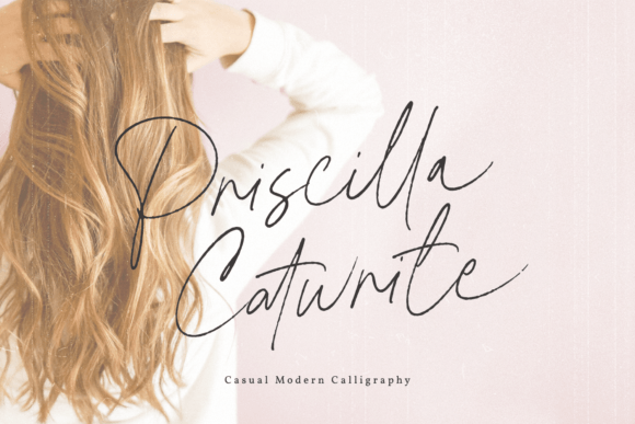 Priscilla Catwrite: A Modern Script Font for Editorial Excellence