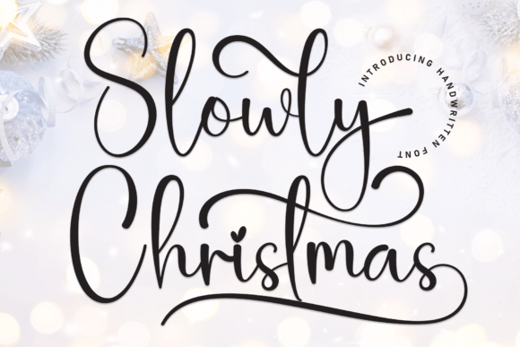 Slowly Christmas: A Premium Script Typeface for Elegant Editorial Design
