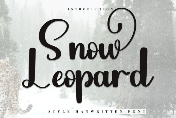Snow Leopard: A Festive Typeface for Holiday Editorial Design
