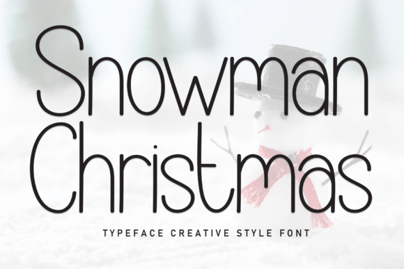 Snowman Christmas: The Perfect Handwritten Font for Holiday Crafts