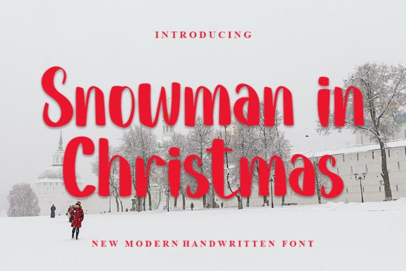 Snowman in Christmas: The Perfect Holiday Typeface for Crafters