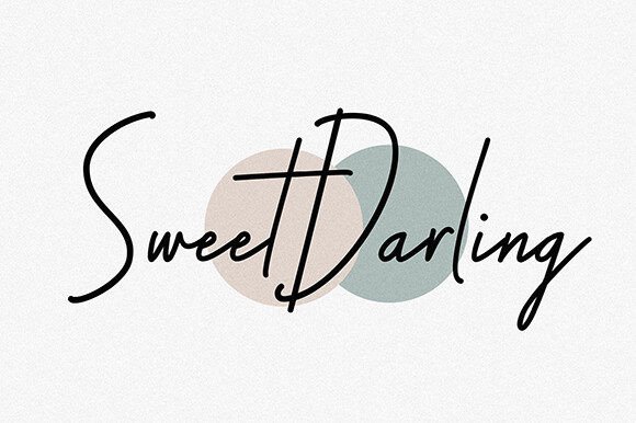 Sweet Darling: The Signature Typeface for Modern Brand Identity