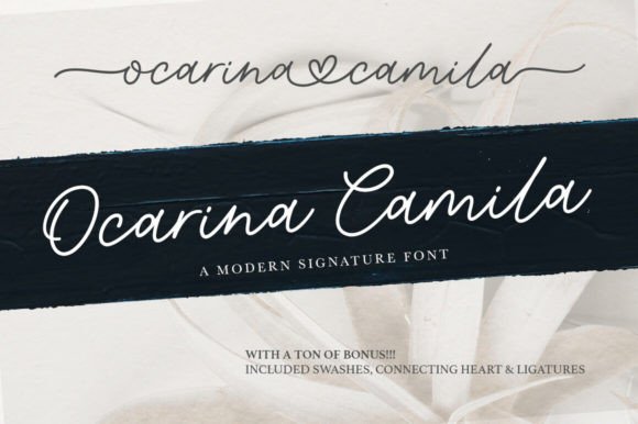 Upgrade Your Brand Look with the Ocarina Camila Typeface